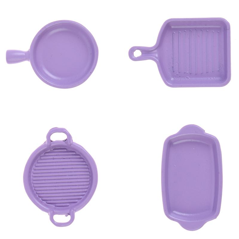 2-33pcs Dollhouse Miniature Trays Plates Doll Mini Food White Dishes Tableware Kitchen Toys Doll House Accessories