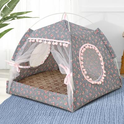 Yaz Kedi Kumu İlkbahar Yaz Kedi Küçük Köpek Çadırı Dört Mevsim Evrensel Köpek Kumu Kedi Kumu Evcil Hayvan