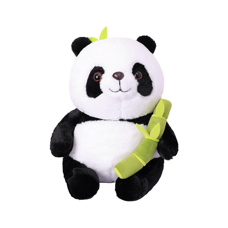 Bamboo Hugging Panda Shoots Plush Toy Animal Stuffed Doll Decoration Gift Kids