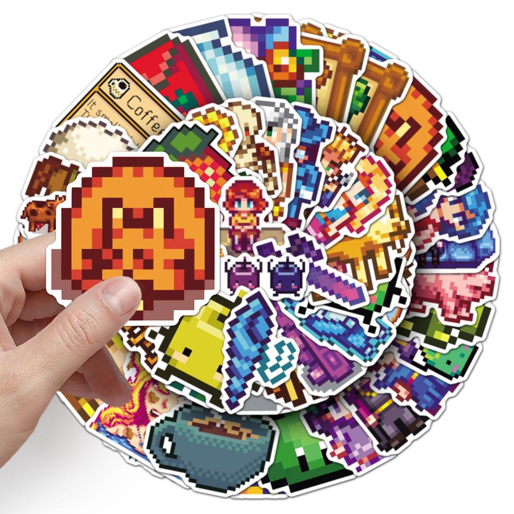 1050Pcs Game Stardew Valley Sticker Cartoon Funny Doodle Decal Children'S Toy Gifts For Water Cup Luggage Helmet Bicycle