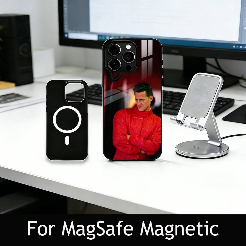 Racing Driver M-Michael Schumacher Phone Case For iPhone17,16,15,14,13,12,11 Plus,Pro Magnetic For Magsafe Wireless Charging