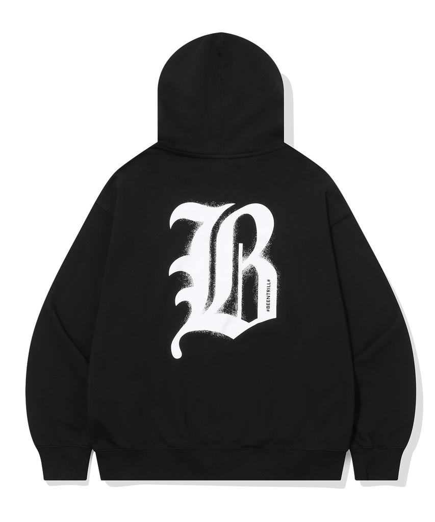 B Gothic Logo Hoodie (Black)