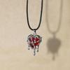 Temperament Love Pendant Necklaces for Women Hip Hop Imprisoned Heart Choker
