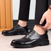 Wenzhou leather shoes men's 2025 autumn British style business inner height increase 8CM men's commuting office trend increase trendy shoes