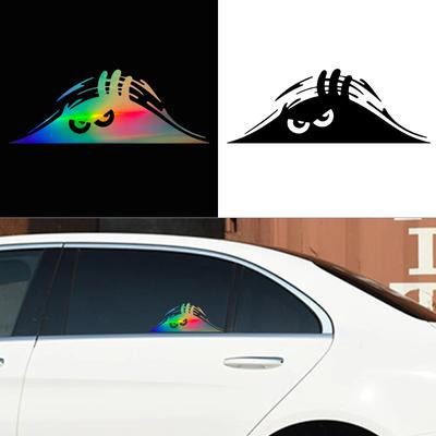19X7CM Creative Cute Car Interior Stickers Vinyl Decal Angry Eyes Motorcycle Decorative Accessories