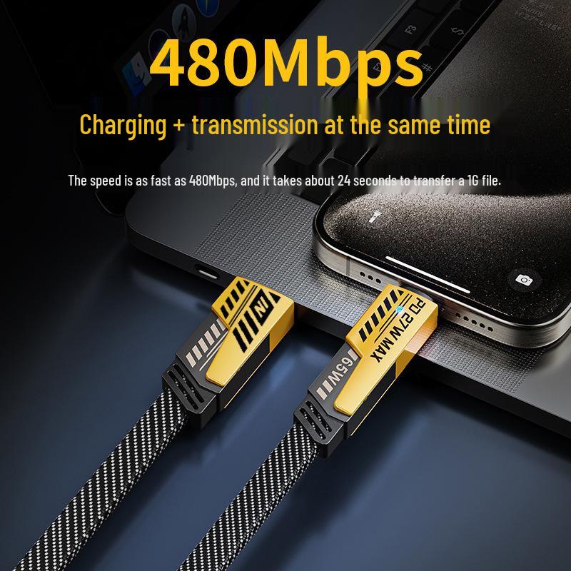 Mecha 4-in-1 Zinc Alloy Fast Charging Type-C Multi-Head Car Cable