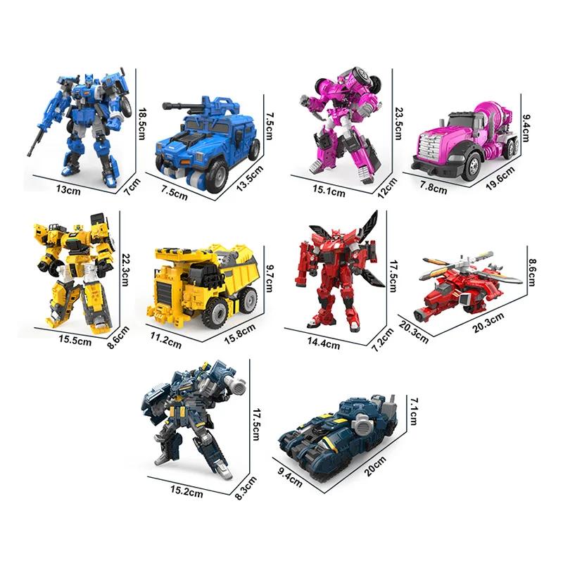 5 IN 1/4 IN 1 Mini Force Transforming Robot to Car Toys Action Figures MiniForce X Simulation Airplane Transformation Car toy