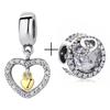 2pcs /Lot New Mom &Dad Charm Beads Fit European Style Brand Bracelets For Women Family Romantic Jewelry Gift Buy 1 Get 1 Free