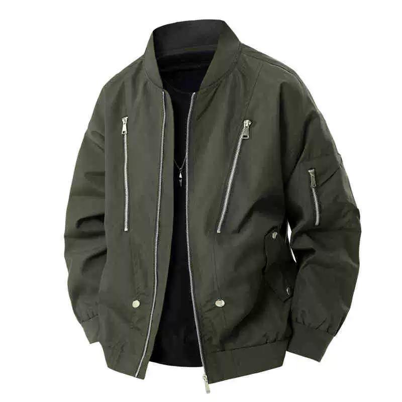 Spring and Autumn Loose Windproof Versatile Baseball Collar Flying Jacket