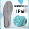 1 Pair Breathable Shock-absorbing Insoles Men's Outdoor Sport Insoles Soft Elastic Sole Comfortable Arch Support Insoles