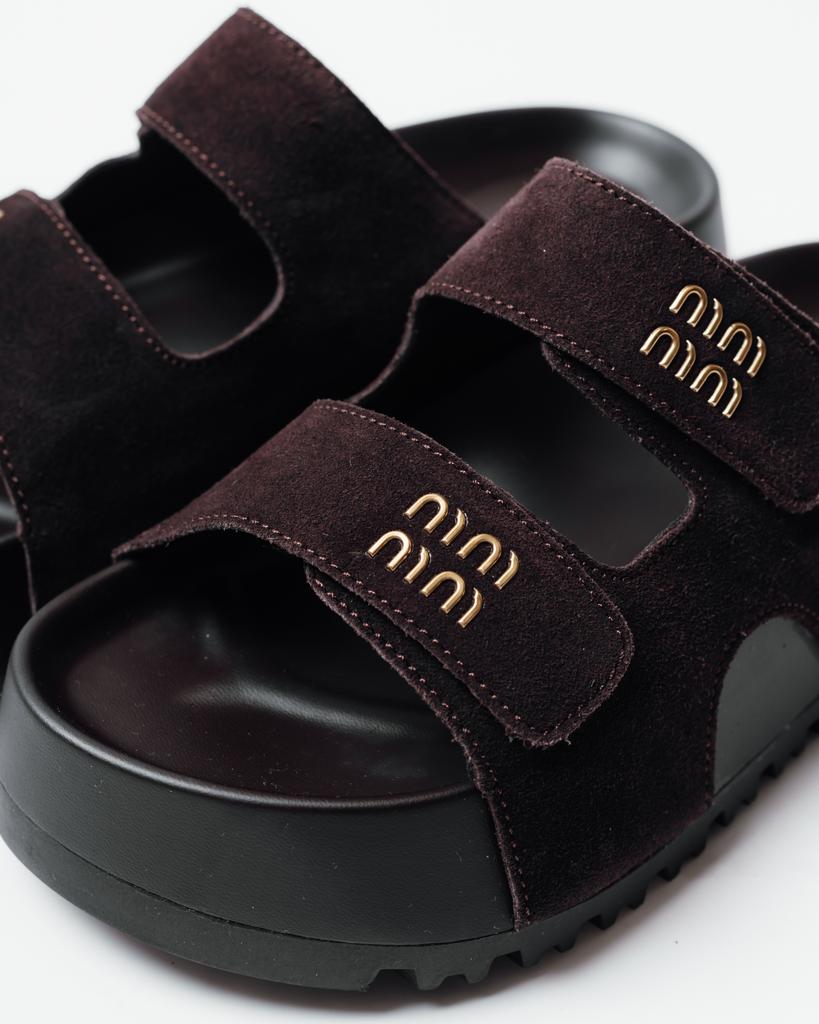 Plateau-Sandalen Lola Andy 2085 36 braunes Wildleder