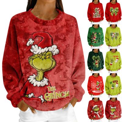 Women's Fleece Hoodie Long-Sleeve Round  Neck Casual Comfortable Loose-Fit Lightweight Women's Hoodie