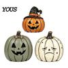 Multiuse Holiday Party Decorations 3/4Pcs Vintage Wooden Pumpkin Decor, Rustic Fall Tabletop Centerpiece, Farmhouse American Country Home Accents