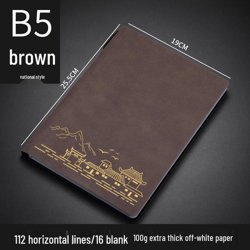 Customizable Sheepskin Notebook with Pen & Free Engraving - Company Logo 2025 Diary, A6/A5/B
