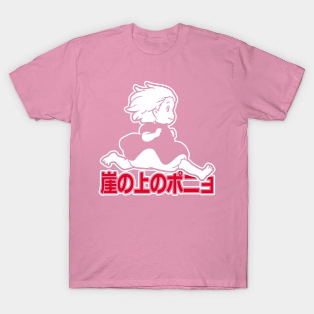 T Shirt Women Gake No Ue No Ponyo Harajuku Print Kawaii Tshirt Summer Short Sleeve Female T-Shirt Top Tee