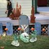 Skeleton Outdoor Decorations Halloween Graveyard Decorations 3 Pieces Realistic Decor For Haunted House Garden Front Door Fence