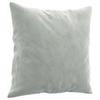 Vidaxl 3-Seater Sofa With Cushions, Light Gray, 180 Cm, Velvet