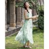 Forest Garden Halterneck Chiffon Dress