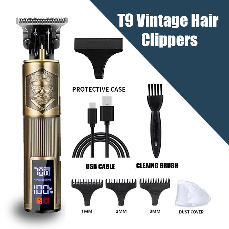 Heavy Metal Hair Cutting Machine Clipper For Men Barber Shop Trimmer For Men Mower Electric Shaver Haircut Beard Trimmer
