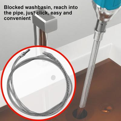 10mm Multifunctional Sewer Unclogger Pipe Flexible Metal Spring Sink Dredge Auger Plumbing Toilet Floor Drain Unclogger Tool