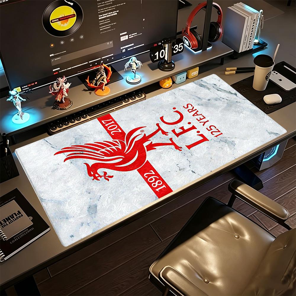 Liverpool Large Mouse Pad Gaming Laptop Mouse Pad Computer Desk Mat Non-Slip Rubber Bottom Computer Decor Item Office Use