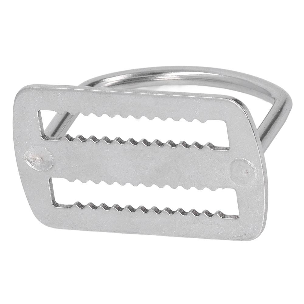 2PCS 316 Stainless Steel D Ring Webbing Harness Belt Retainer Diving Accessories