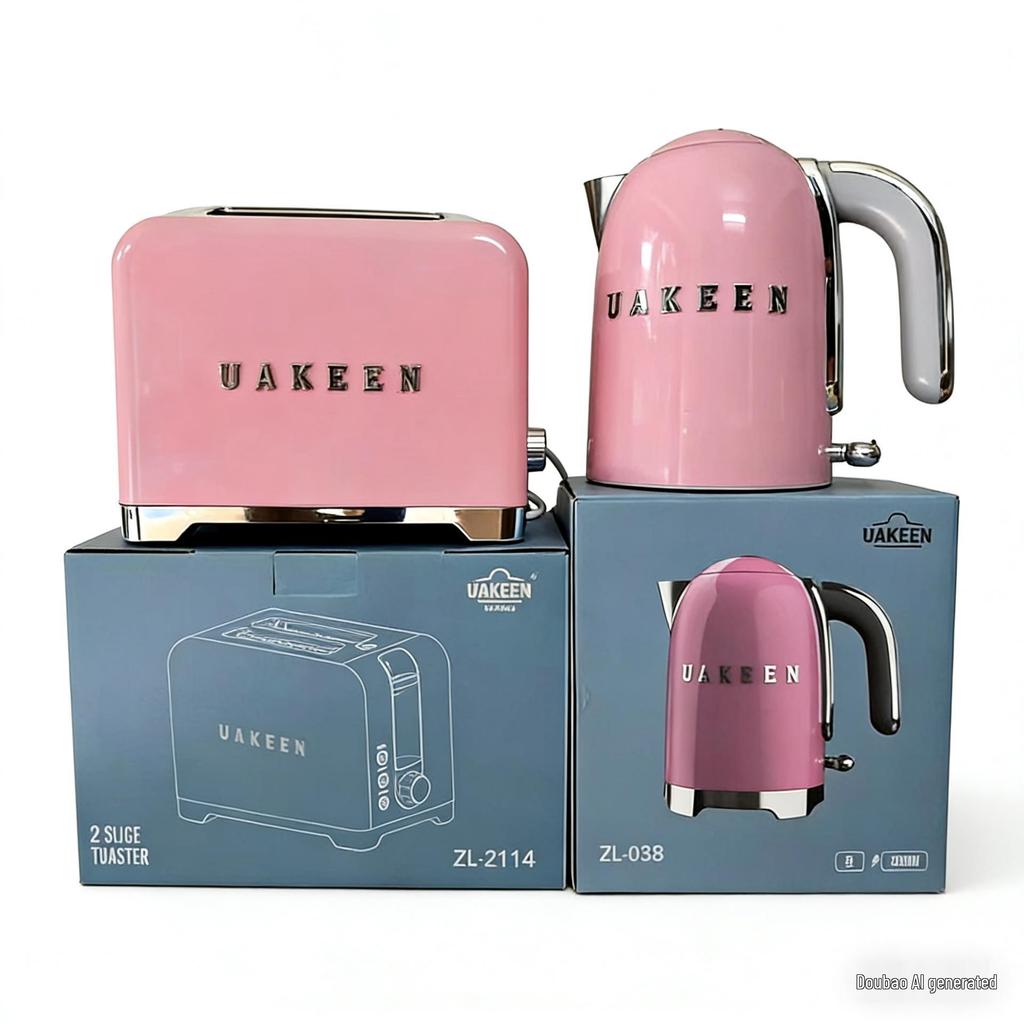 Bollitore Elettrico Lussuoso UAKEEN da 2L in Acciaio Inossidabile con Coperchio Interno in Acciaio