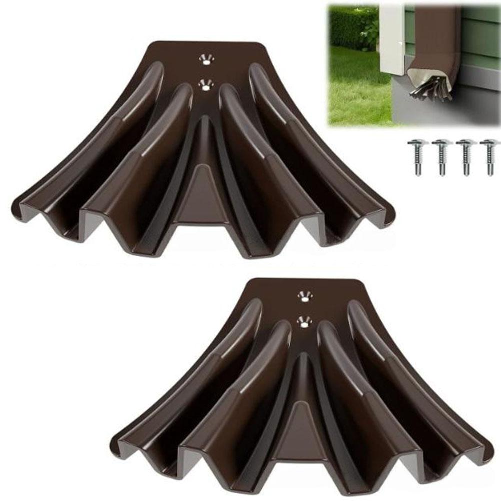 Lawn Protection Downspout Extender Garden Watering Solution White Easy Installation Rain Diverter Efficient Water Disperser