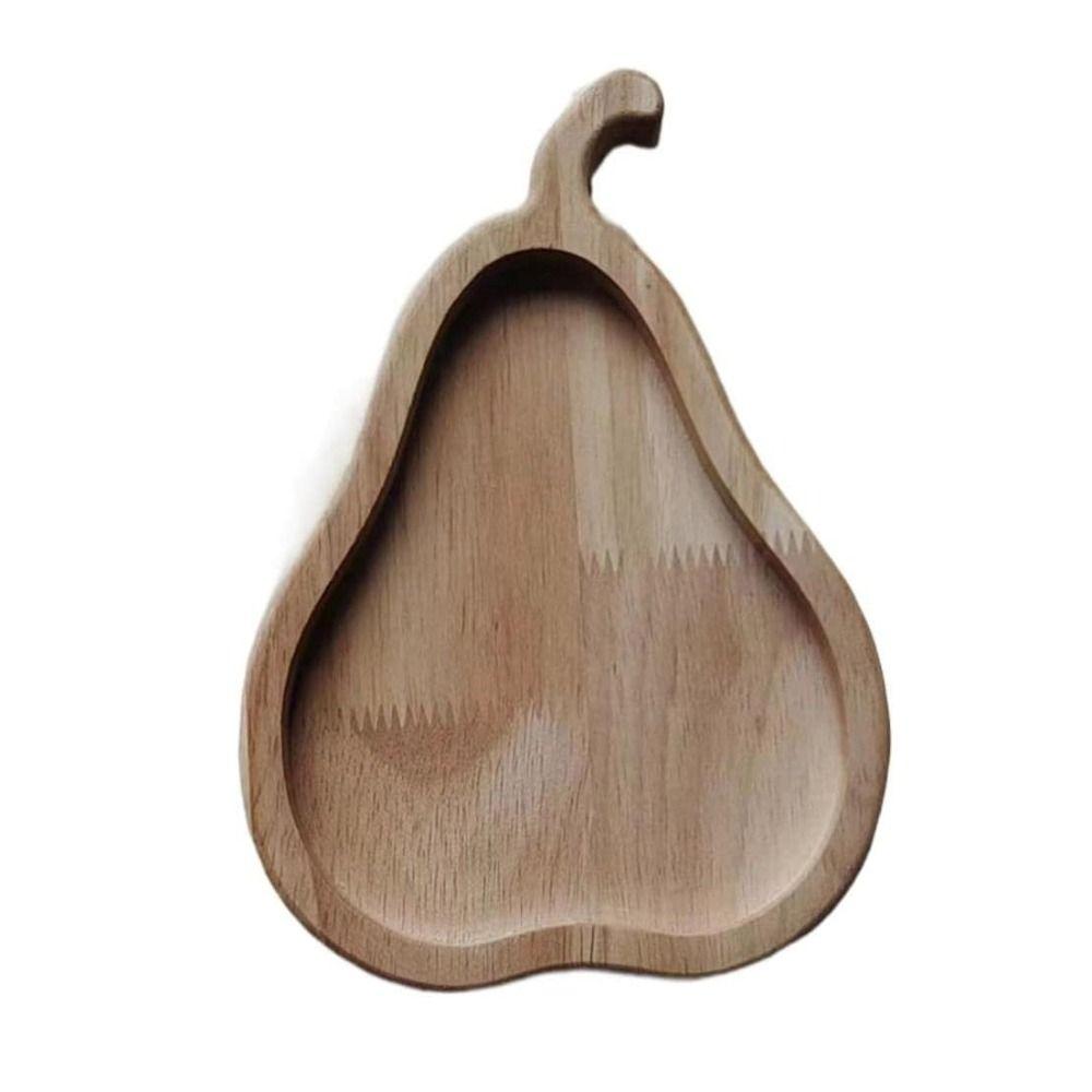 Cartoon Wooden Squirrel Snack Tray Large Capacity Pear Fruit Storage Tray Funny Kitchen Cheese Platter Board