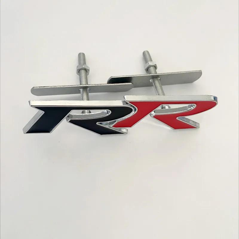 3D Metal RR Logo Car Front Grille Rear Trunk Emblem Badge Decals For Honda Civic Mugen Accord Crv City Hrv Sticker Accessories JP8