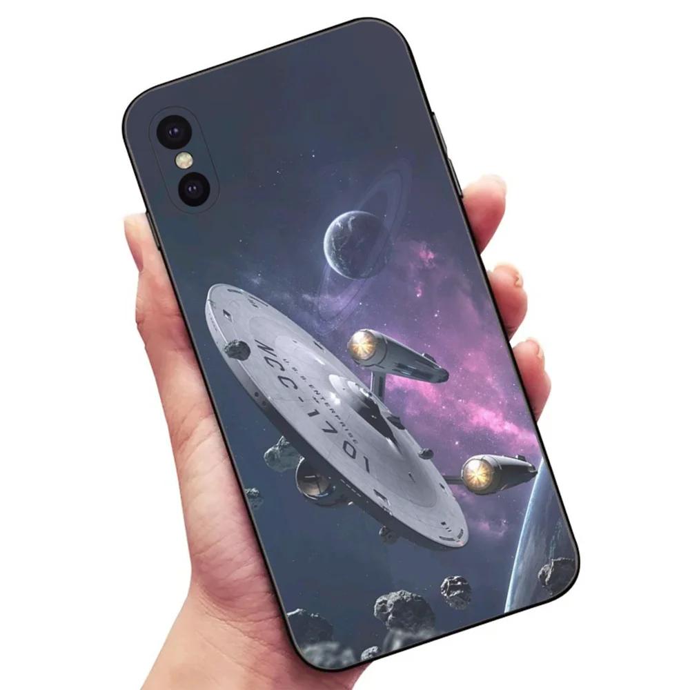 Star T-Trek tv Phone Case For Samsung S24,23,22,30,21,10,9,Ultra,Plus,Lite,FE,5G Black Soft Case