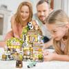 City Tea House Building Blocks Set, Openable Panda Construction Tea Shop Building Toys for Boys Girls Age 8+, 860pcs Mini Bricks