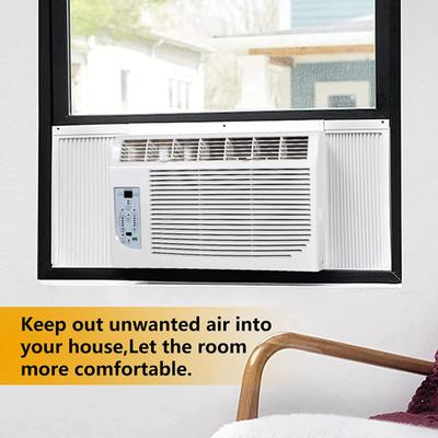 2Pcs Air Conditioner Side Panels with Frame AC Accordion Filler Kit Mobile Air Conditioning Accessories
