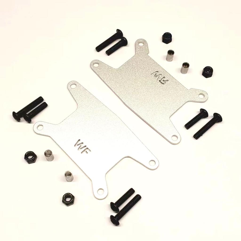 KF RC Aluminum Suspension Bracket Reinforcement Plate for Tamiya WR-02/WR-02G Chassis Wild Willy