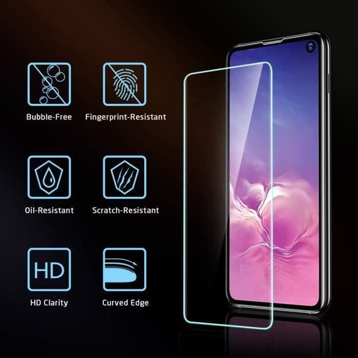Verre trempé pour samsung galaxy s10e [lot de 2] , film protection écran pour samsung galaxy s10 e (2019) 5,8 pouces