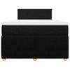 Vidaxl Continental Bed With Mattress, Black, 120X190 Cm, Fabric