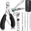 7-Piece Stainless Steel Ingrown Toenail Clipper Set - Thick Nail Pliers & Manicure Tools
