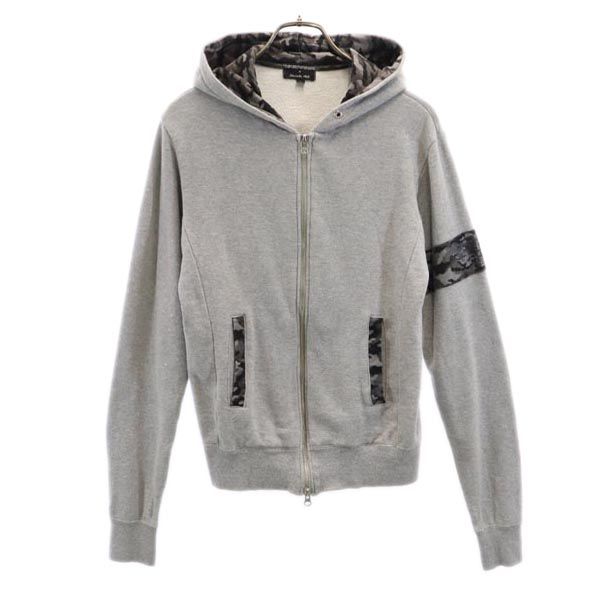 EMPORIO ARMANI×Daisuke Maki Camouflage Long Sleeve Sweat Zip Hoodie S Men's Used
