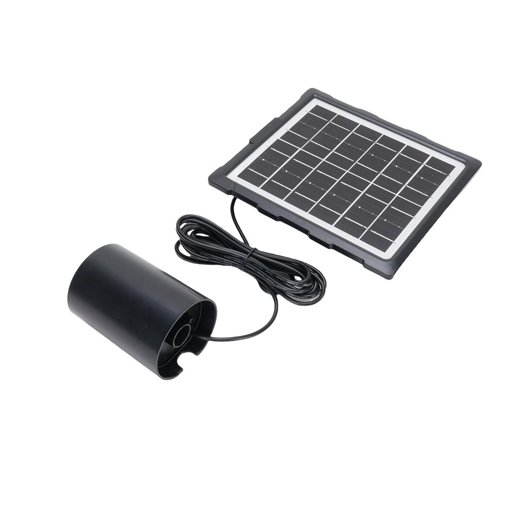 Solar Oxygen Aerator Pump with 3 Modes 60H Runtime ABS Solar Panel Water Oxygenating Pump IP65 Waterproof for Pond