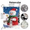 Christmas Pearl Painting Art Painting Kit Snowman with Star Handmade Diy Home Decoration Painting
