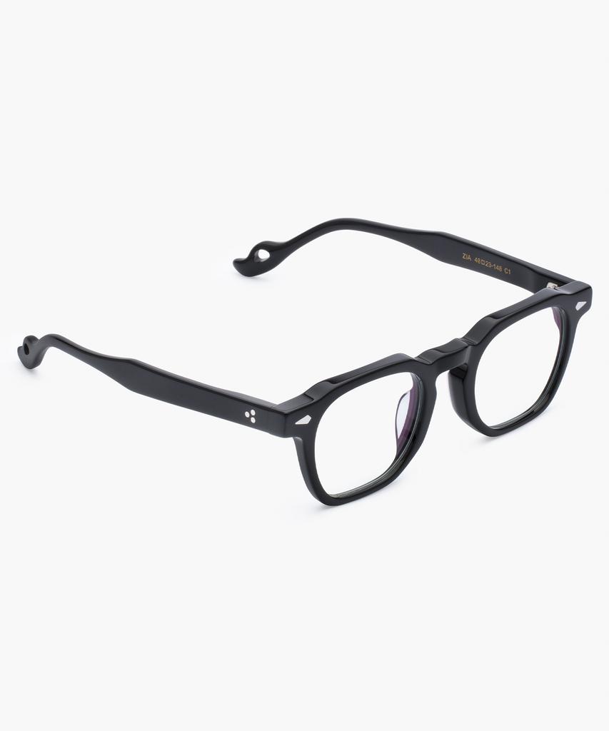 Likkeullou Rc Acetate Zia Blue Light Glasses Black