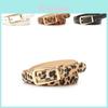 Style Womens Faux Leather Belt With Alloy Buckle And Leopard Pattern For Business And Casual Looks