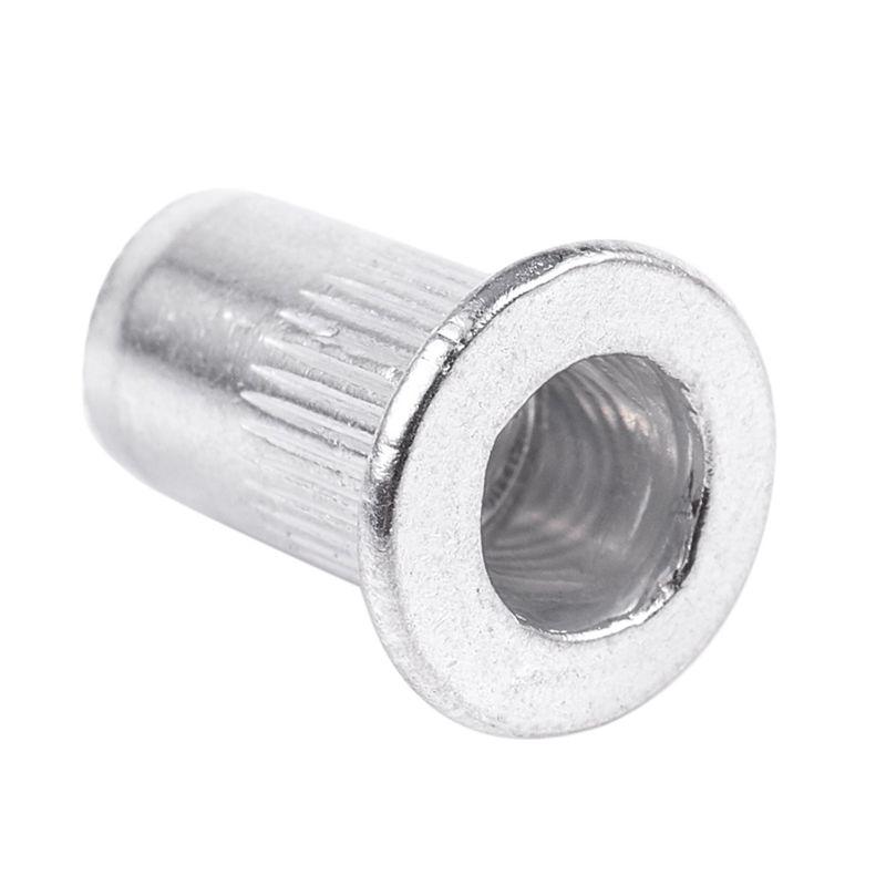 A74E-M5 Aluminium Threaded Rivnuts Flat Head Rivet Nuts Nutserts 300Pcs
