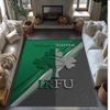 Ireland Rugby Crystal Velvet Rug, Custom Name Text Personalized Non‑Slip Floor Mat for Home Decor Gift