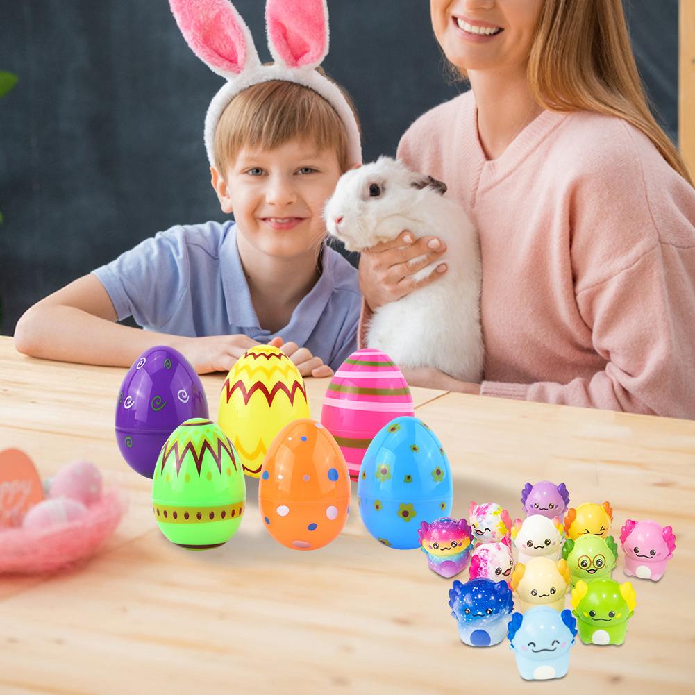 12/24 Pack Easter Basket Stuffers with Fidget Toys Surprise Easter Eggs for Kids Easter Egg Hunt Game and Party Favors