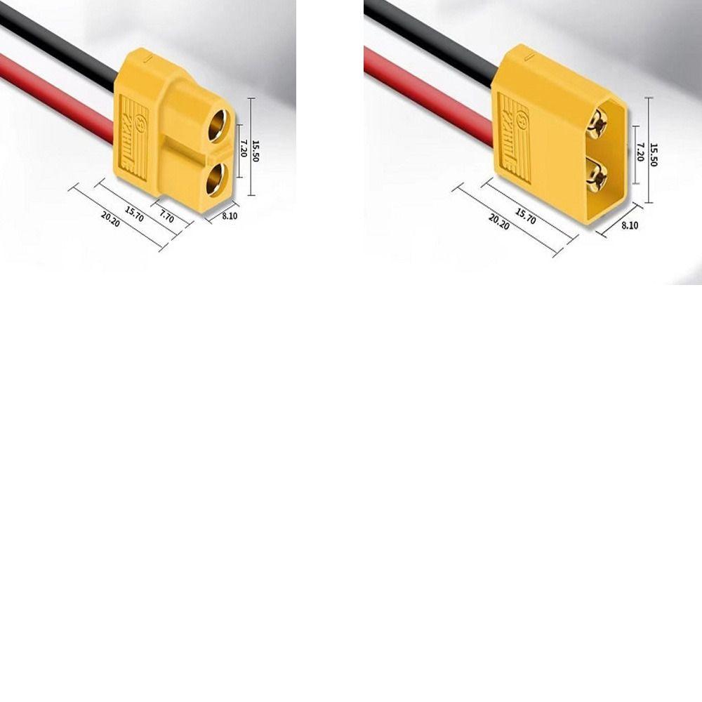 Silicone XT60 Cable Connector with Sheath Cover Wire Adapter RC Lipo Battery FPV Drone