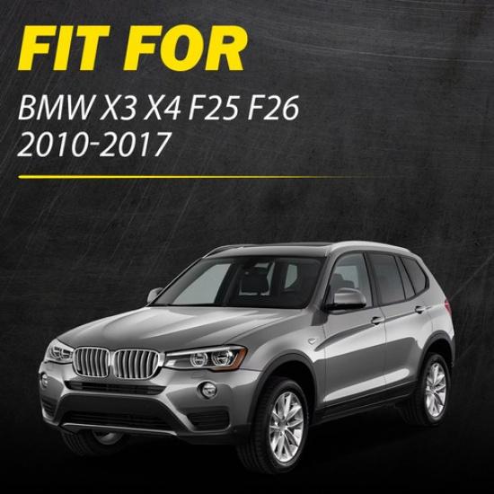 Black Inner Door Handle Panel Pull Trim Cover For BMW X3 X4 F25 F26 11-17 N