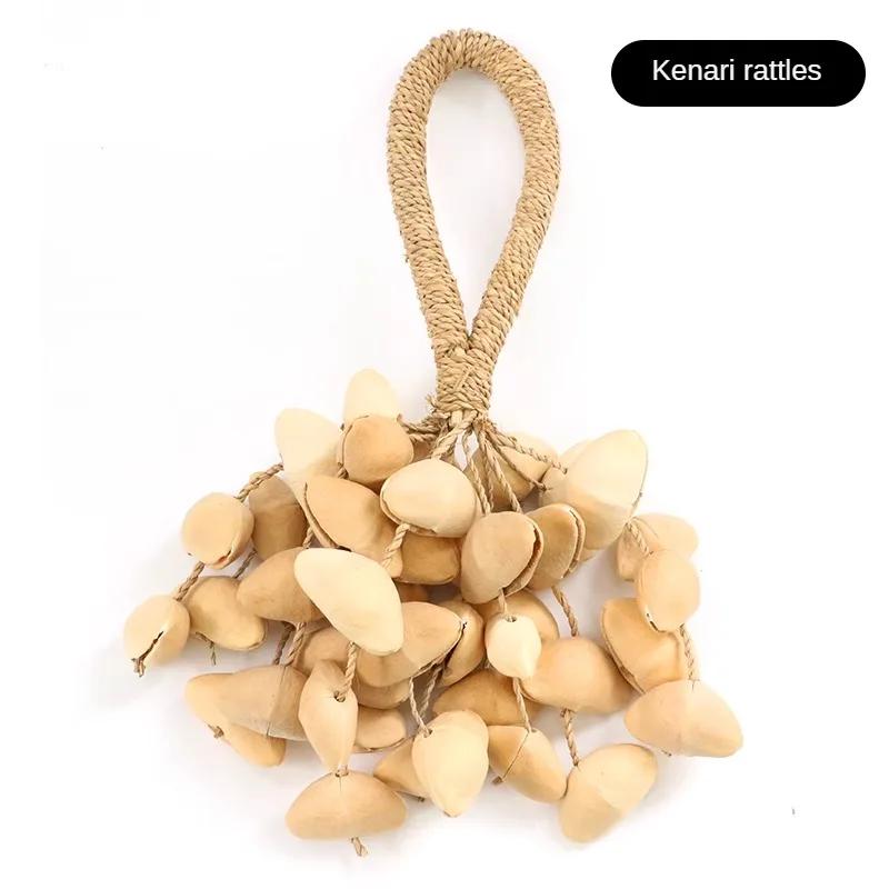 Fruit Shell Hand Bells Natural Plant String Bells Accompaniment Meditation Features Beam Bell Musical Percussion Instruments