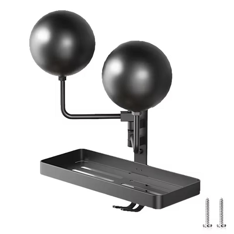 ABLZ-Motorcycle Helmet Display Stand With Adjustable Hook Universal Fit For Caps, Jackets& Accessories. Wall Mounted Storage