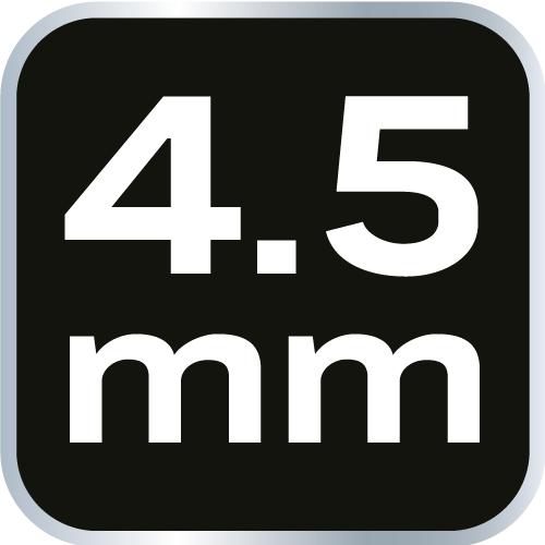 Hexagonal key 4.5 mm, CrV